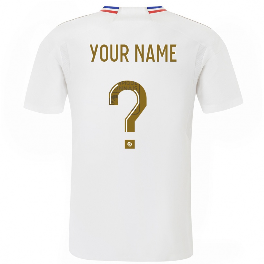 Kids  Your Name #0 White Home Jersey 2023/24 T-Shirt Canada