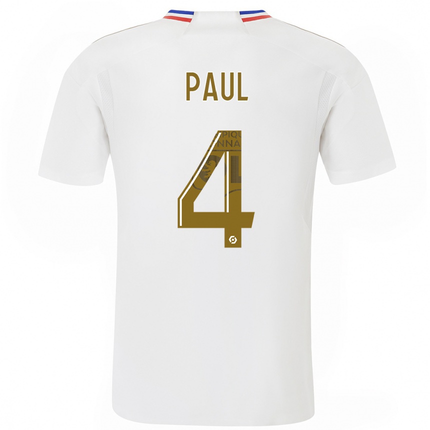 Kids Paul Akouokou #0 White Home Jersey 2023/24 T-Shirt Canada