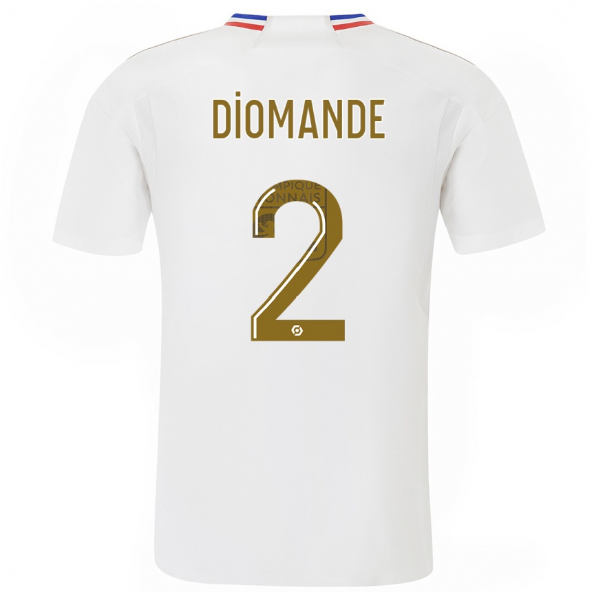 Kids  Sinaly Diomande #2 White Home Jersey 2023/24 T-Shirt Canada