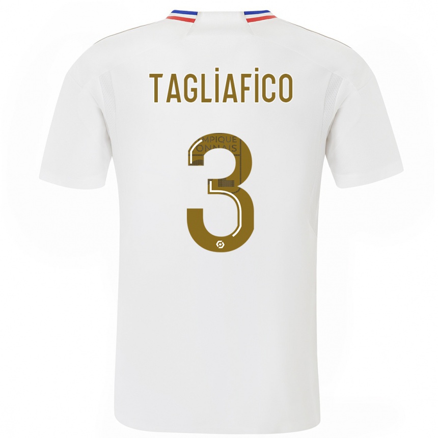 Kids Nicolas Tagliafico #3 White Home Jersey 2023/24 T-Shirt Canada