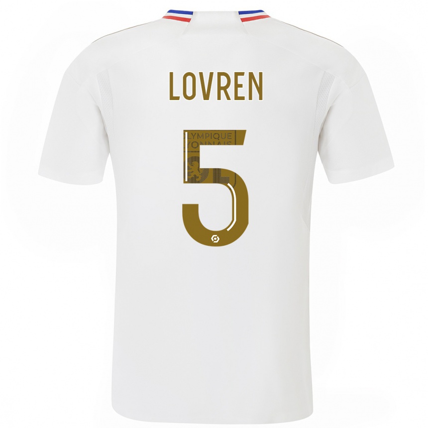 Kids Dejan Lovren #5 White Home Jersey 2023/24 T-Shirt Canada