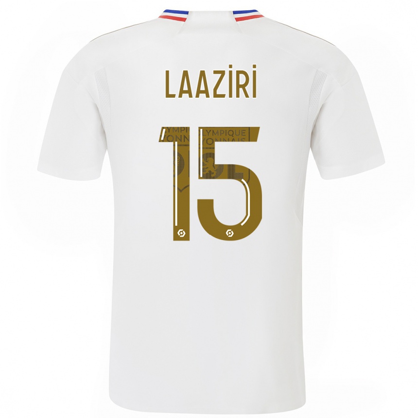 Kids  Achraf Laaziri #15 White Home Jersey 2023/24 T-Shirt Canada