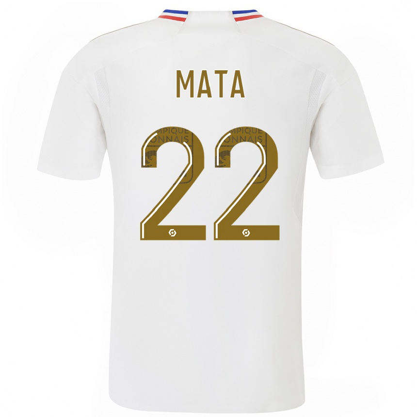 Kids  Clinton Mata #22 White Home Jersey 2023/24 T-Shirt Canada