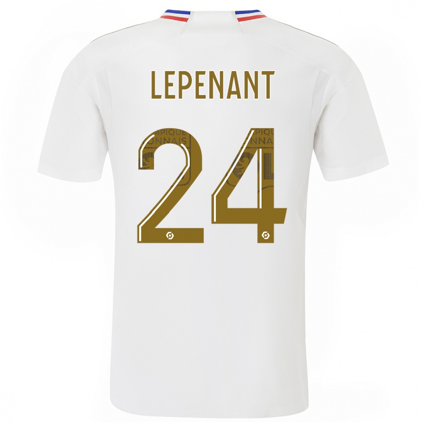 Kids Johann Lepenant #24 White Home Jersey 2023/24 T-Shirt Canada