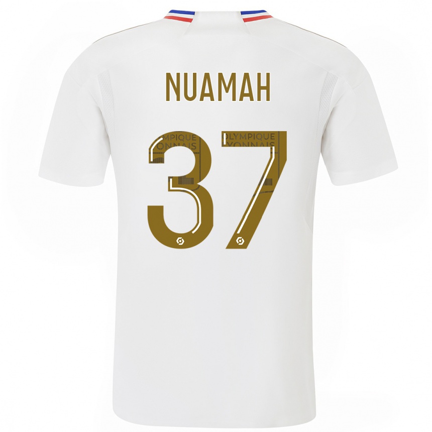 Kids  Ernest Nuamah #37 White Home Jersey 2023/24 T-Shirt Canada