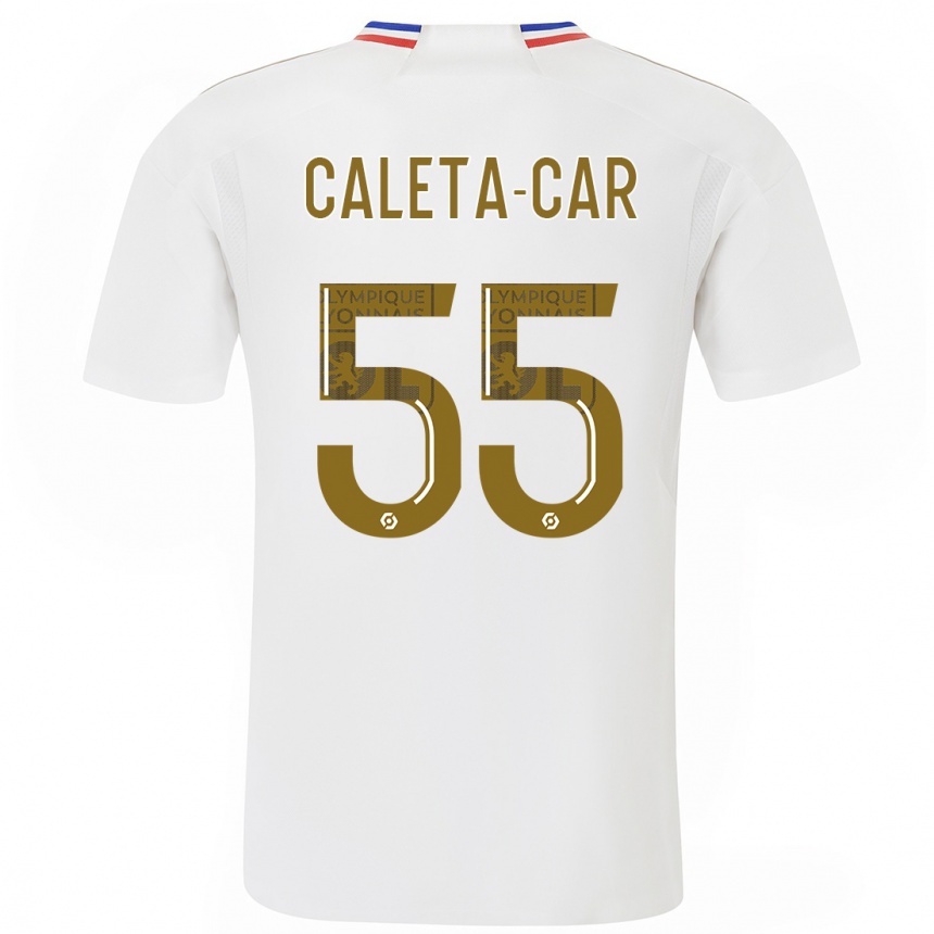 Kids  Duje Caleta-Car #55 White Home Jersey 2023/24 T-Shirt Canada