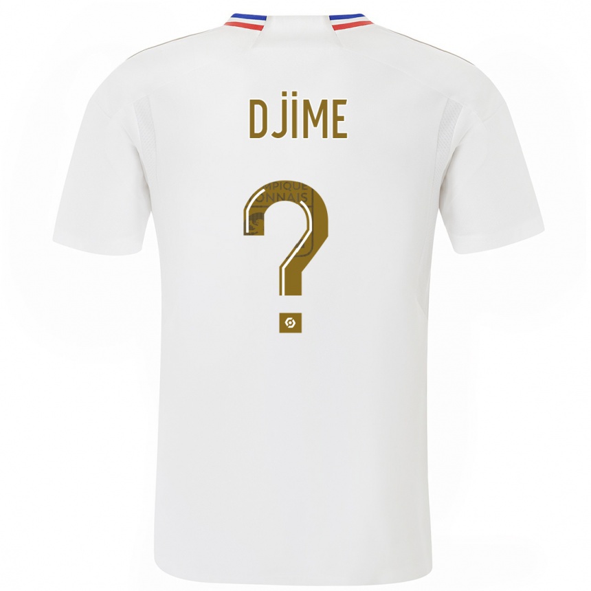 Kids  Ahmed Djime #0 White Home Jersey 2023/24 T-Shirt Canada