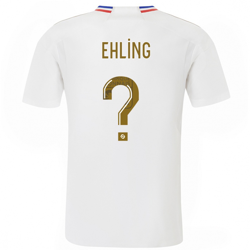 Kids  Thibaut Ehling #0 White Home Jersey 2023/24 T-Shirt Canada