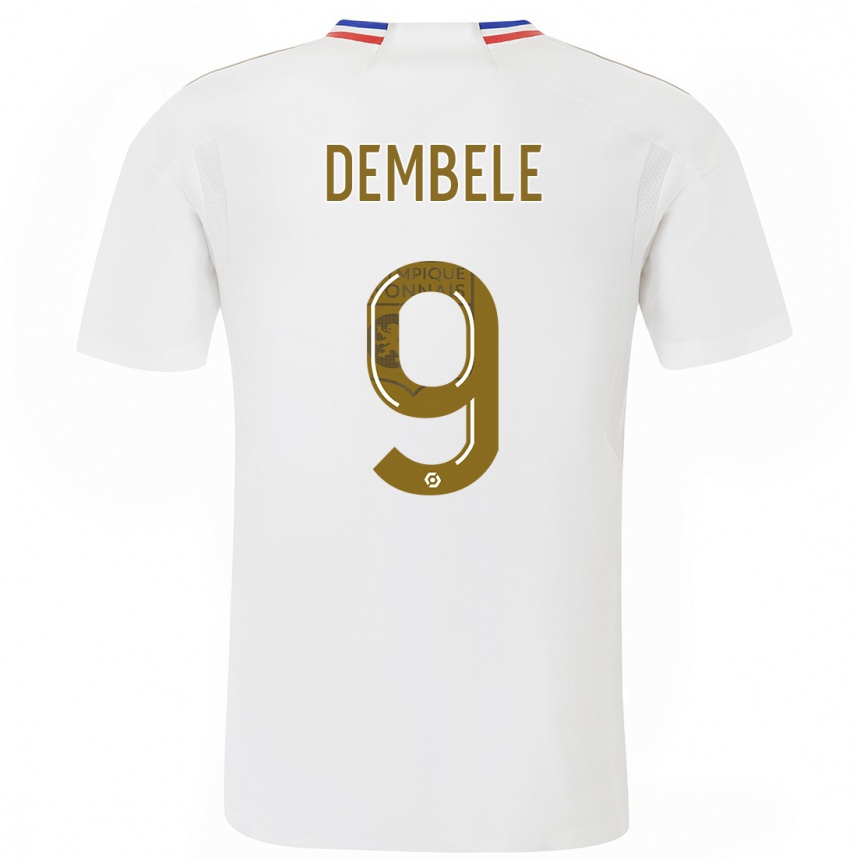 Kids  Moussa Dembele #9 White Home Jersey 2023/24 T-Shirt Canada