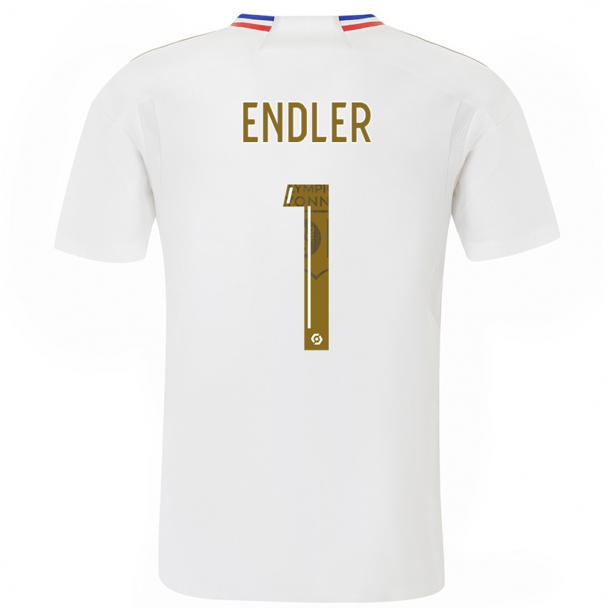 Kids  Christiane Endler #1 White Home Jersey 2023/24 T-Shirt Canada