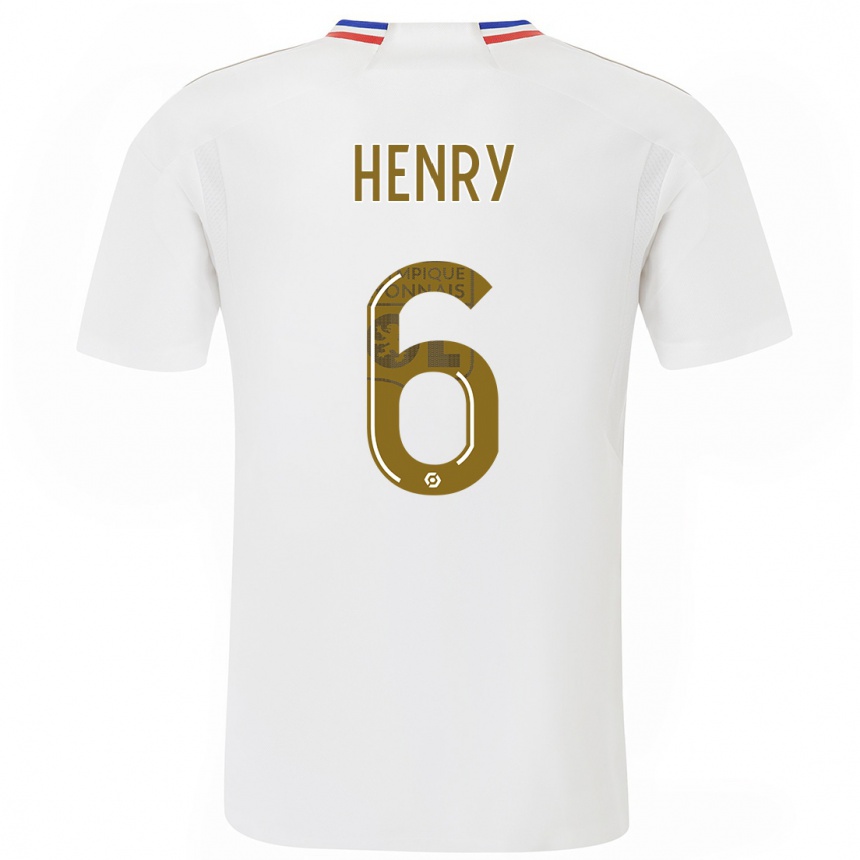 Enfant Football Maillot Amandine Henry #6 Blanc Tenues Domicile 2023/24 Canada