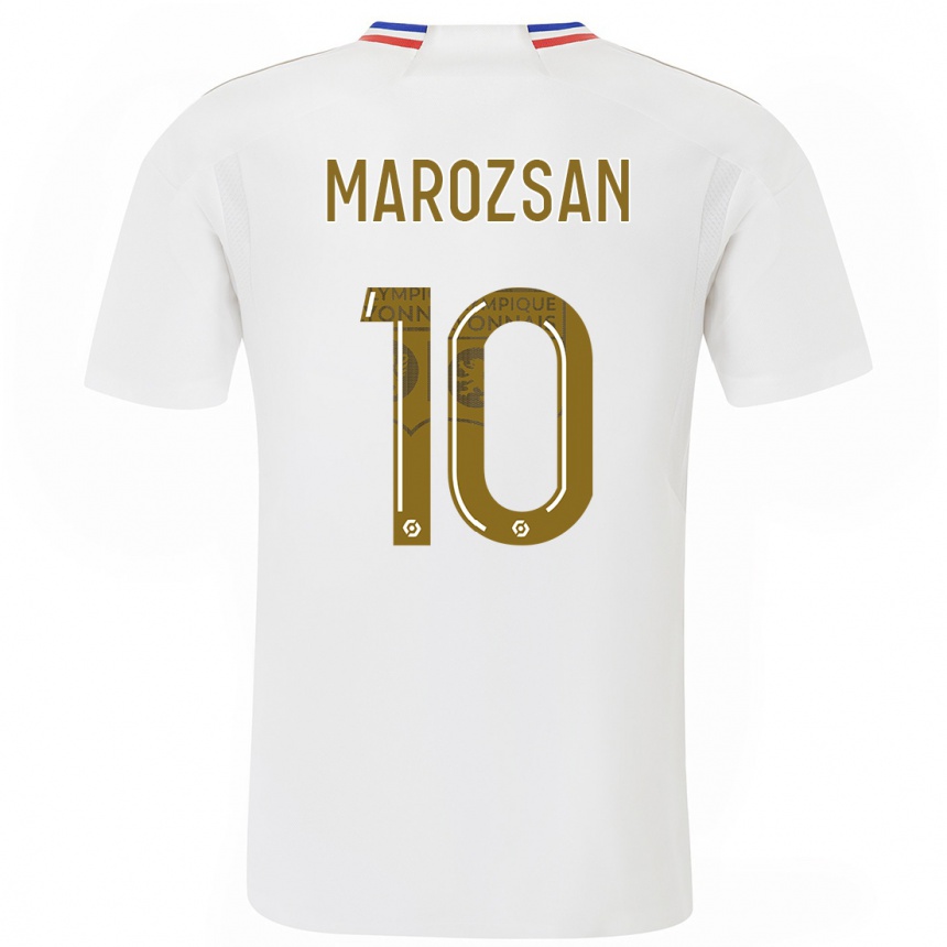 Kids Dzsenifer Marozsan #10 White Home Jersey 2023/24 T-Shirt Canada