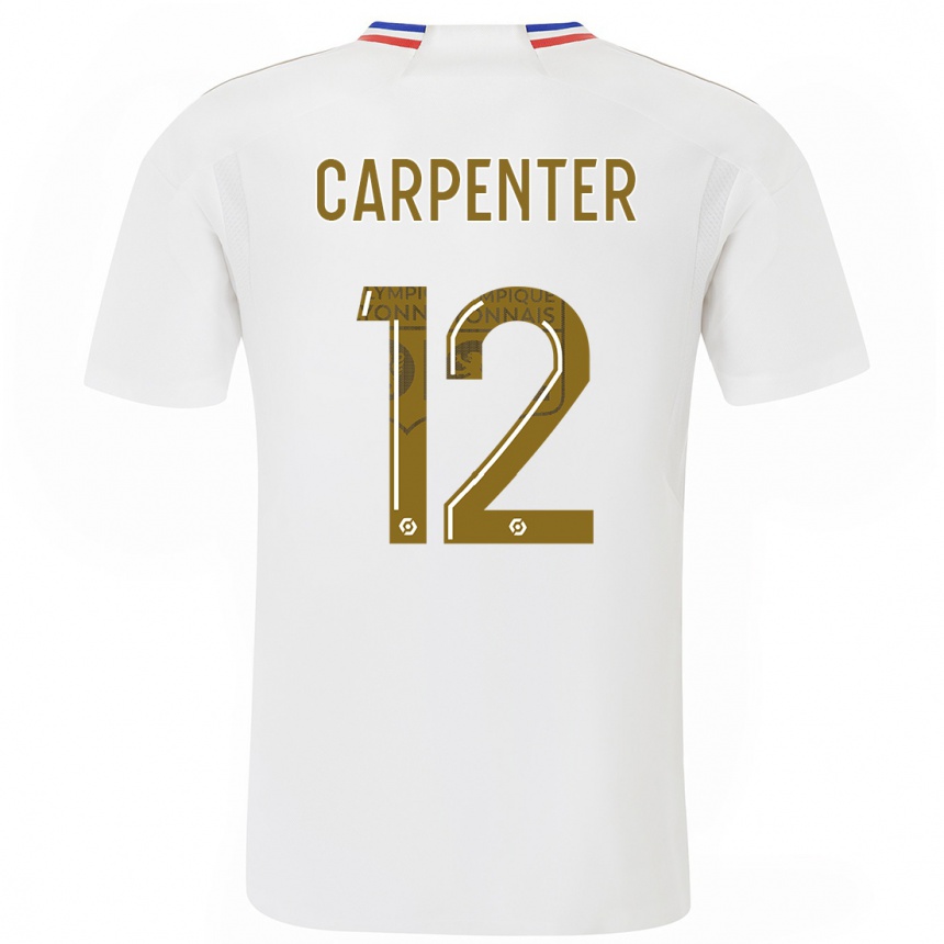 Kids Ellie Carpenter #12 White Home Jersey 2023/24 T-Shirt Canada