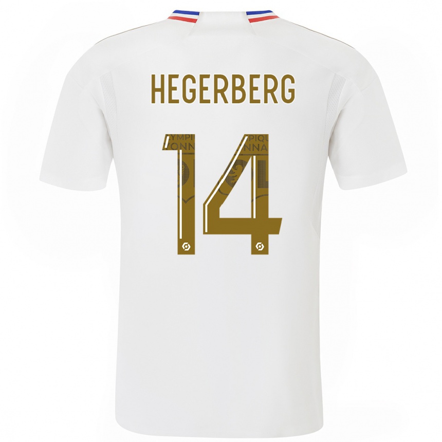 Kids Ada Hegerberg #14 White Home Jersey 2023/24 T-Shirt Canada