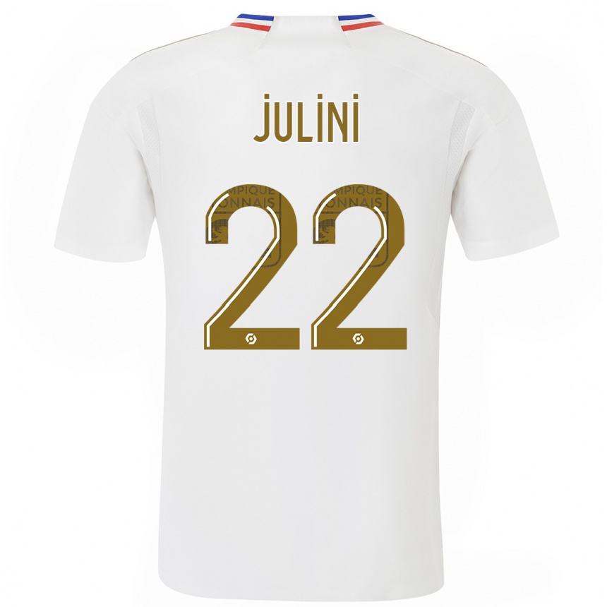 Kids  Sally Julini #22 White Home Jersey 2023/24 T-Shirt Canada