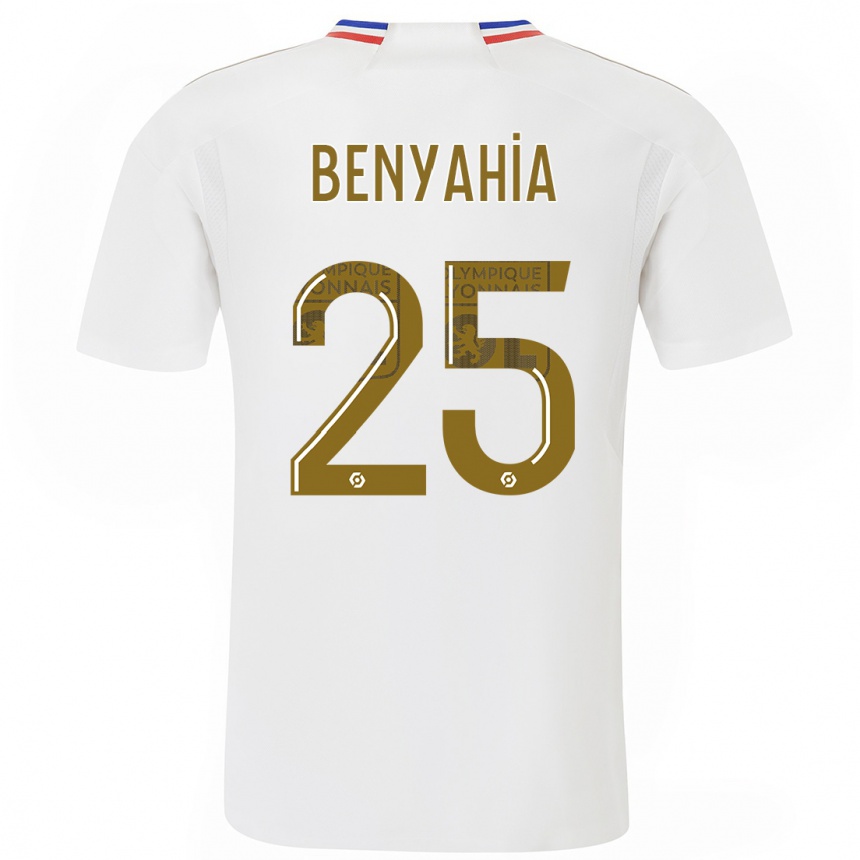 Kids  Ines Benyahia #25 White Home Jersey 2023/24 T-Shirt Canada