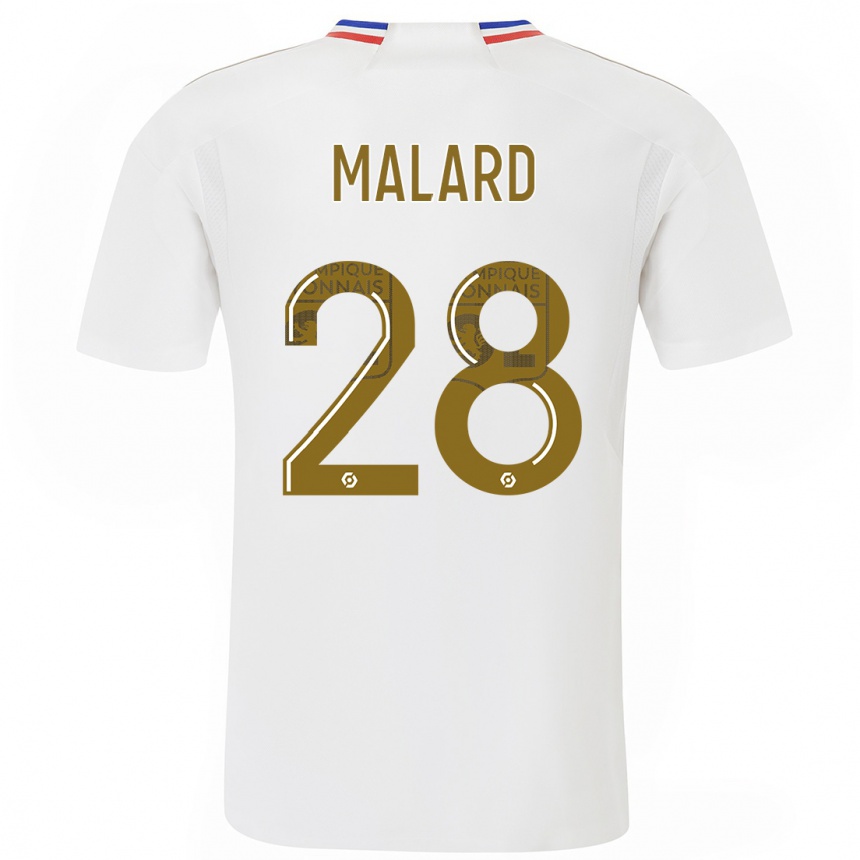 Kids  Melvine Malard #28 White Home Jersey 2023/24 T-Shirt Canada