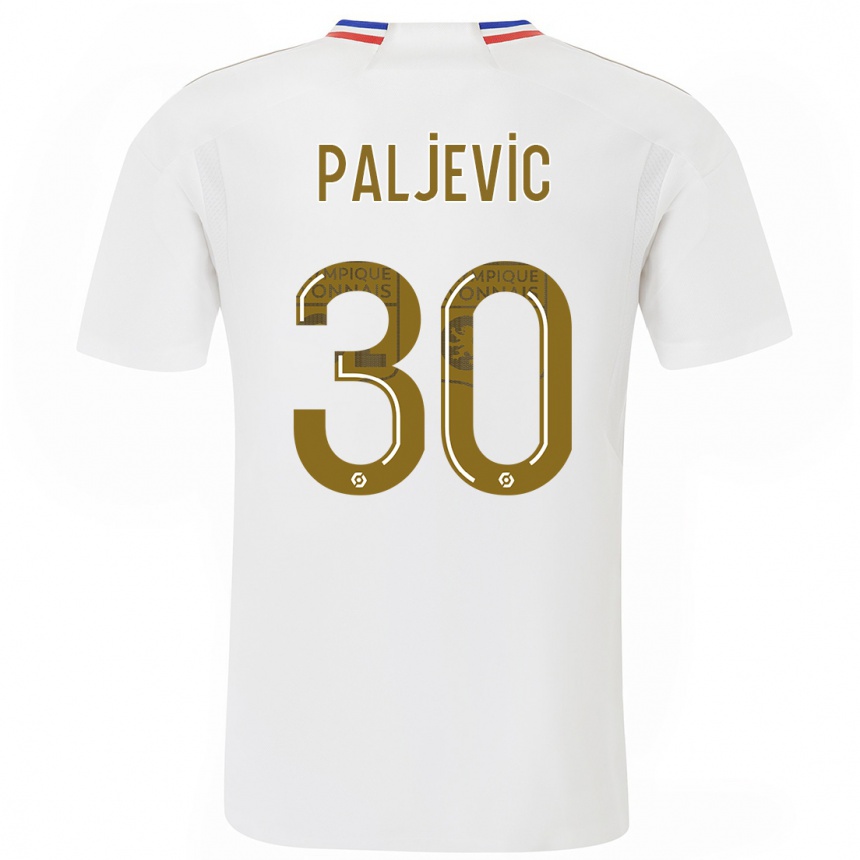 Kids Alyssia Paljevic #30 White Home Jersey 2023/24 T-Shirt Canada