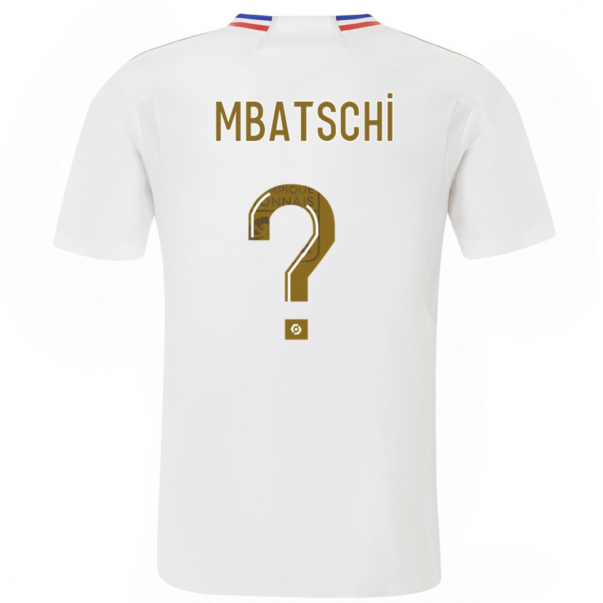 Kids  Prince Mbatschi #0 White Home Jersey 2023/24 T-Shirt Canada