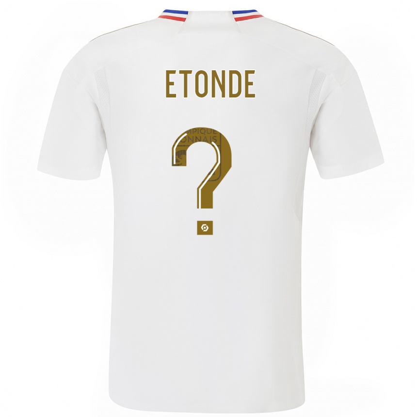 Kids Emeric Etonde #0 White Home Jersey 2023/24 T-Shirt Canada