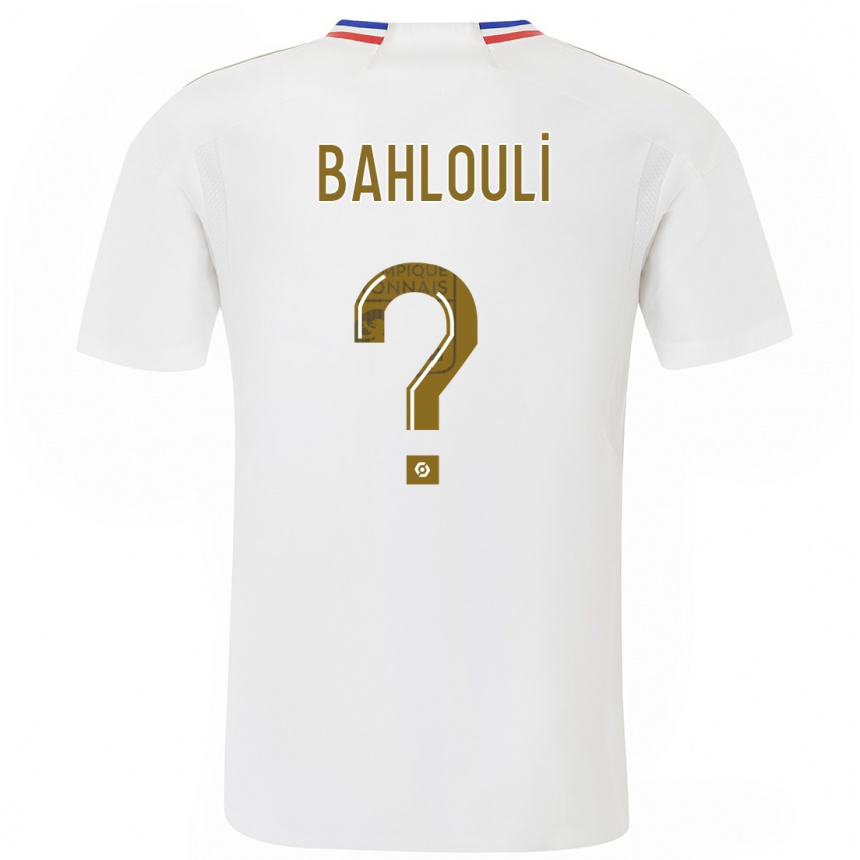 Kids  Djibrail Bahlouli #0 White Home Jersey 2023/24 T-Shirt Canada