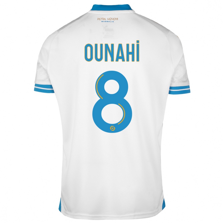 Kids  Azzedine Ounahi #8 White Home Jersey 2023/24 T-Shirt Canada