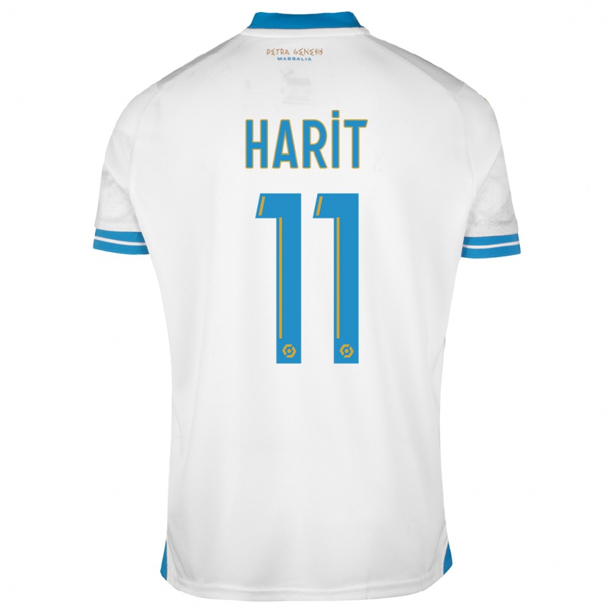 Kids Amine Harit #11 White Home Jersey 2023/24 T-Shirt Canada