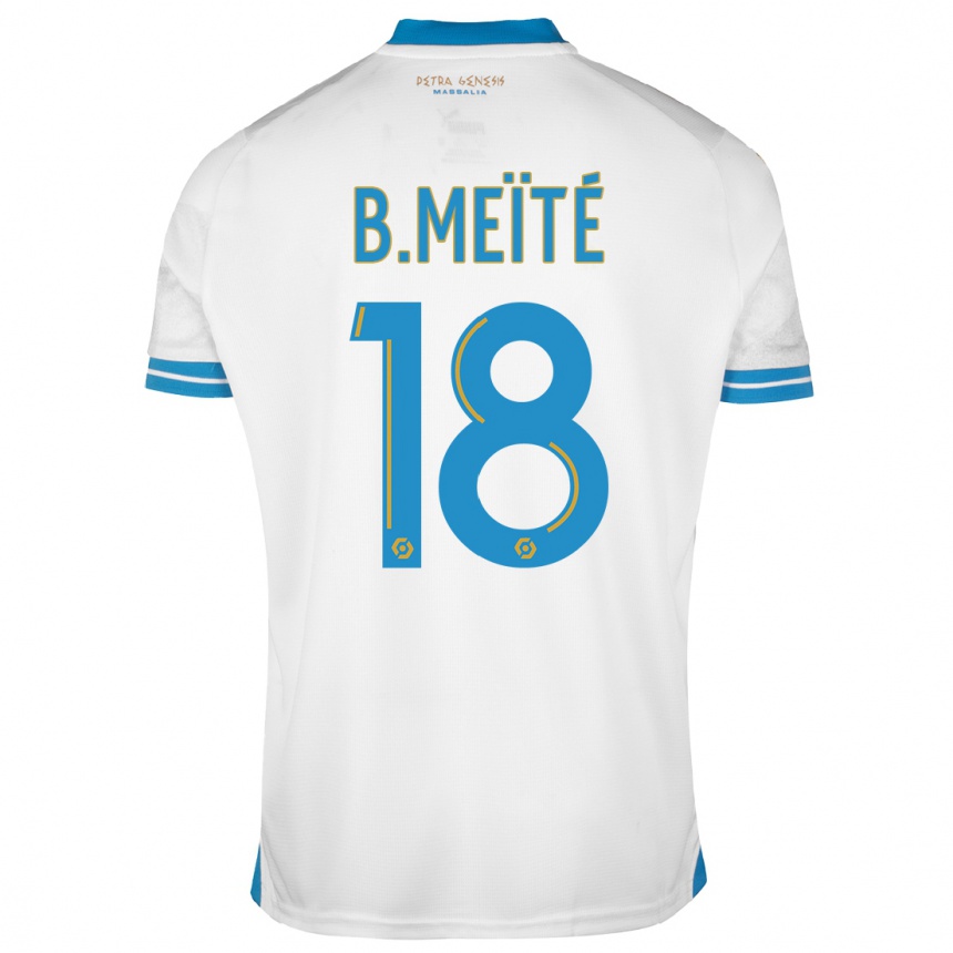 Kids  Bamo Meïté #18 White Home Jersey 2023/24 T-Shirt Canada