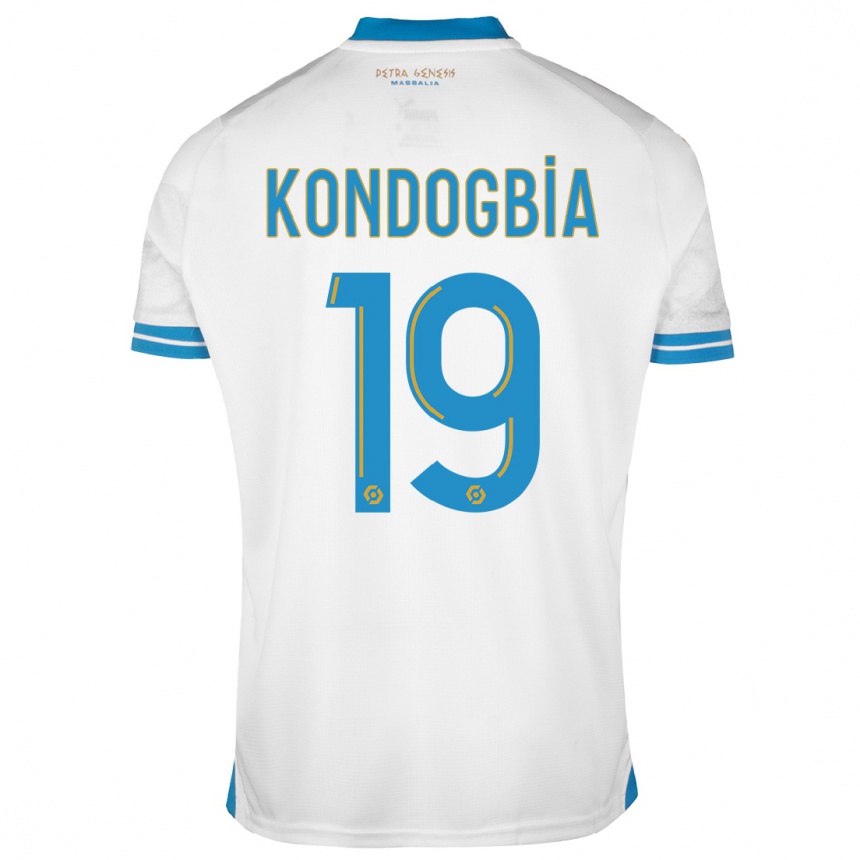 Kids Geoffrey Kondogbia #19 White Home Jersey 2023/24 T-Shirt Canada