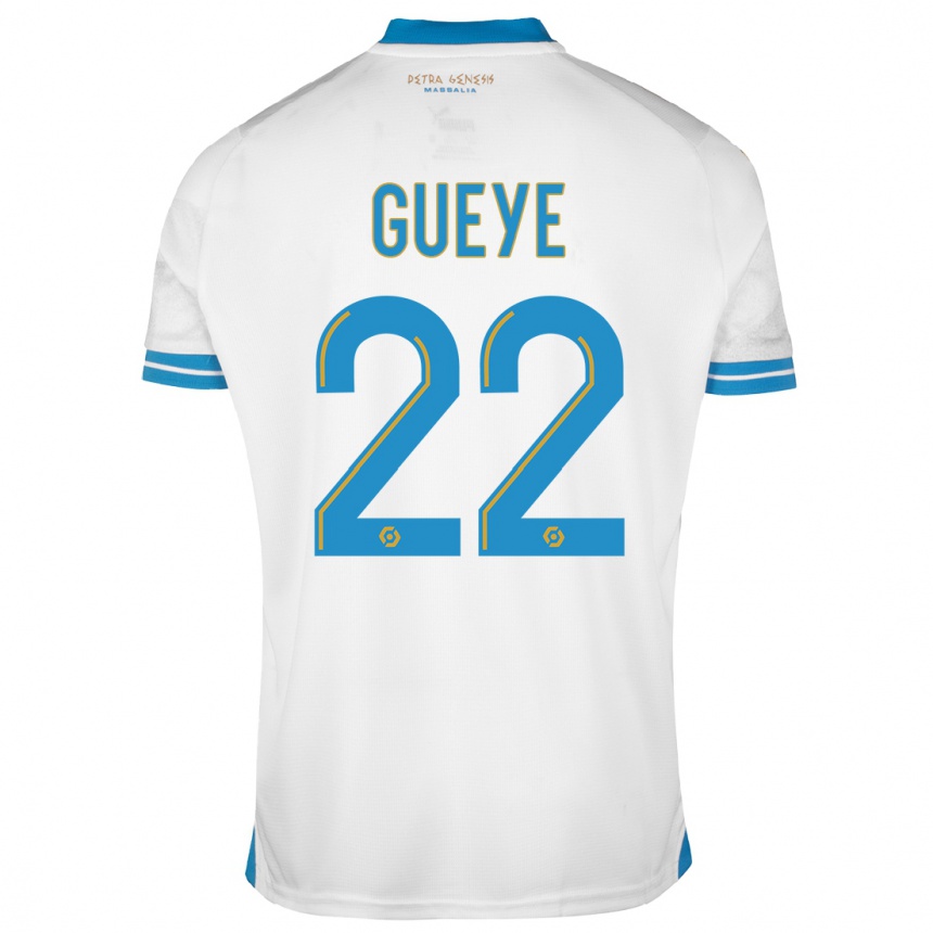 Enfant Football Maillot Pape Gueye #22 Blanc Tenues Domicile 2023/24 Canada