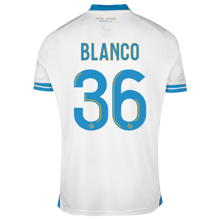 Kids  Ruben Blanco #36 White Home Jersey 2023/24 T-Shirt Canada