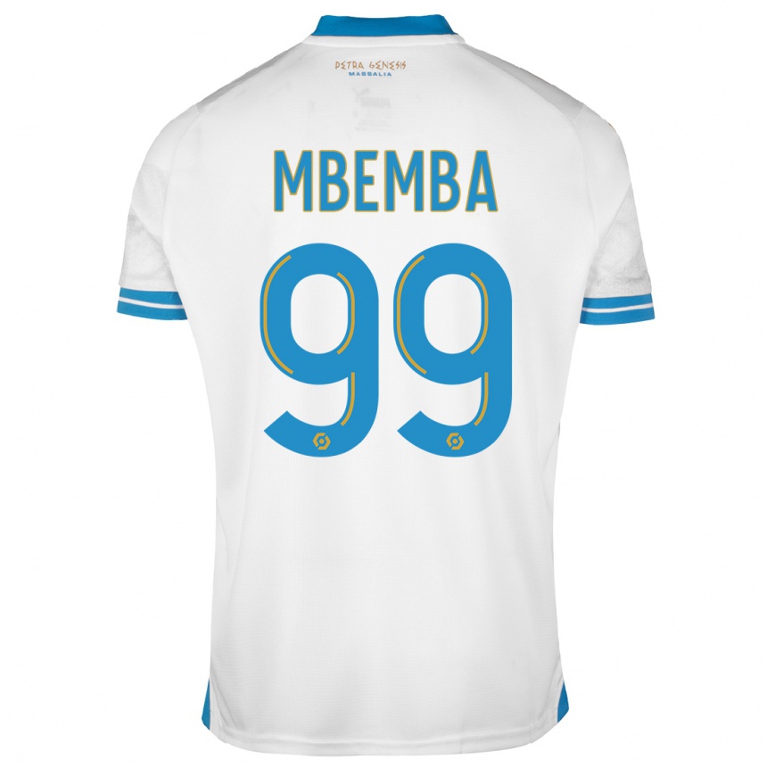 Kids  Chancel Mbemba #99 White Home Jersey 2023/24 T-Shirt Canada