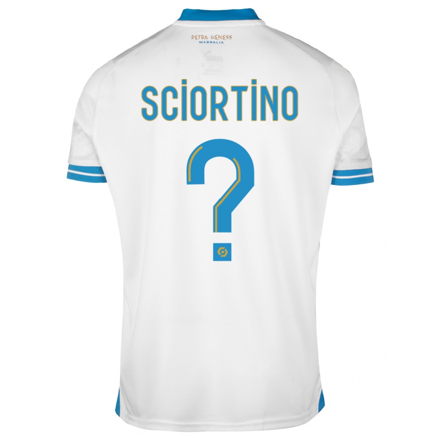 Kids Paolo Sciortino #0 White Home Jersey 2023/24 T-Shirt Canada