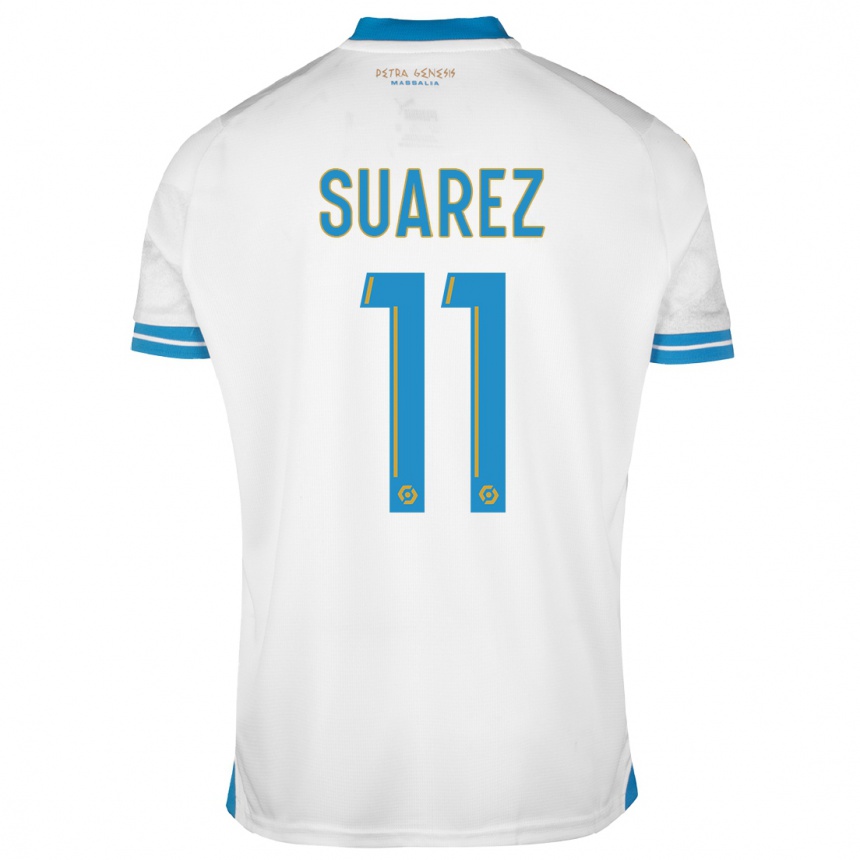 Kids  Luis Suarez #11 White Home Jersey 2023/24 T-Shirt Canada