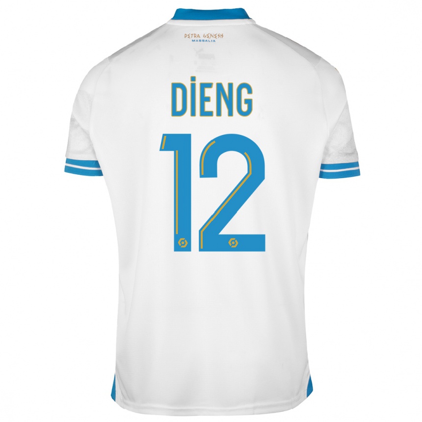 Enfant Football Maillot Bamba Dieng #12 Blanc Tenues Domicile 2023/24 Canada