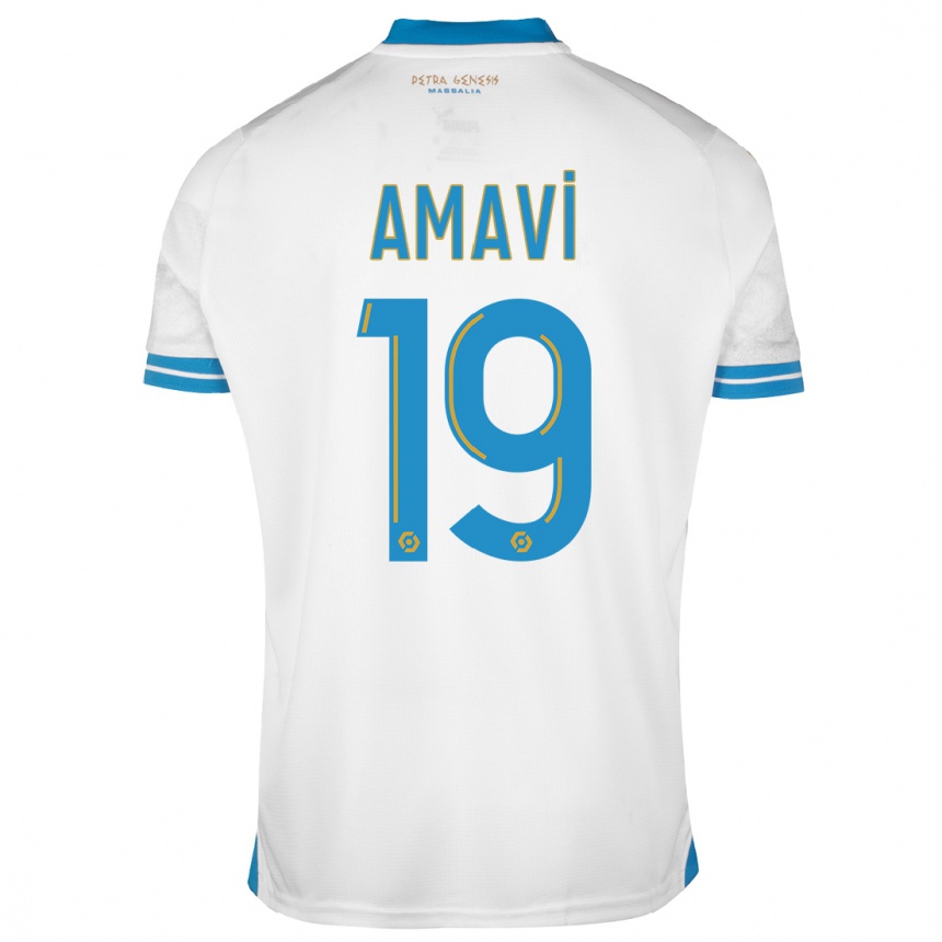 Kids Jordan Amavi #19 White Home Jersey 2023/24 T-Shirt Canada