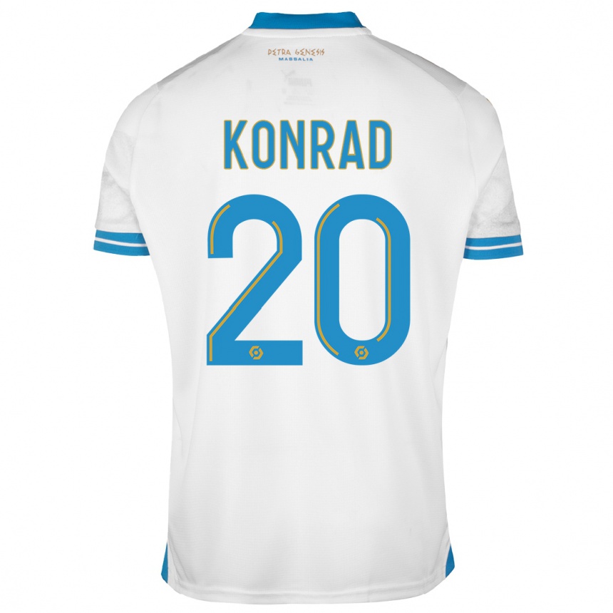 Kids Konrad De La Fuente #20 White Home Jersey 2023/24 T-Shirt Canada