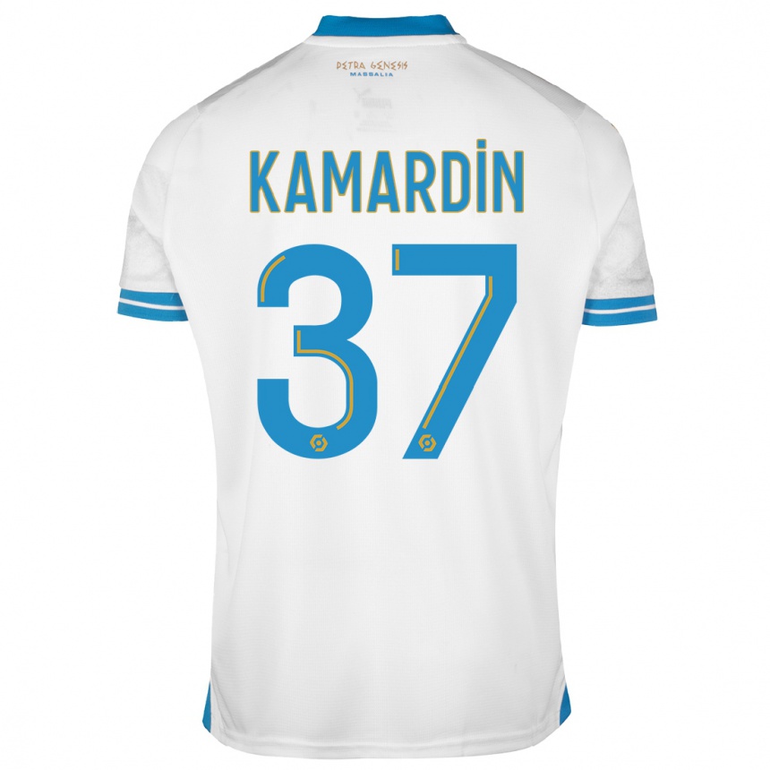 Kids Aaron Kamardin #37 White Home Jersey 2023/24 T-Shirt Canada