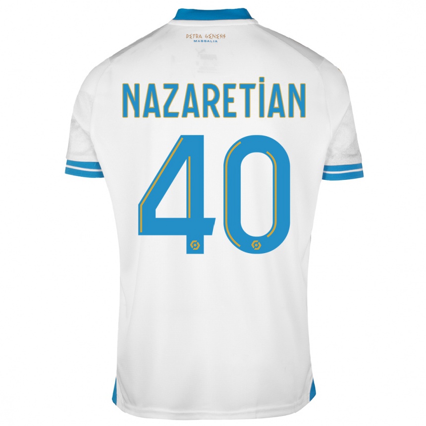 Kids Manuel Nazaretian #40 White Home Jersey 2023/24 T-Shirt Canada