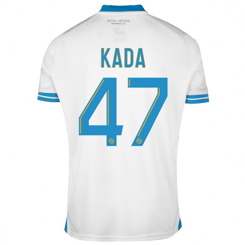 Kids  Joakim Kada #47 White Home Jersey 2023/24 T-Shirt Canada