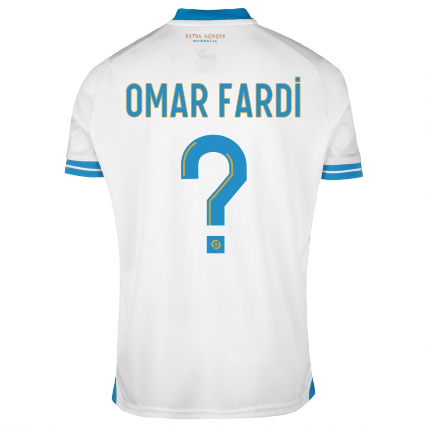 Kids  El Omar Fardi #0 White Home Jersey 2023/24 T-Shirt Canada