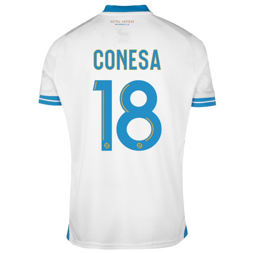 Enfant Football Maillot Anna Conesa #18 Blanc Tenues Domicile 2023/24 Canada