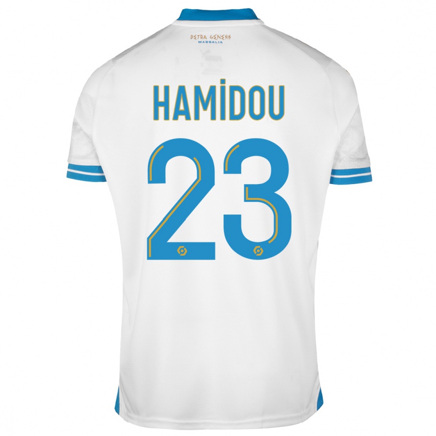 Kids  Jamila Hamidou #23 White Home Jersey 2023/24 T-Shirt Canada