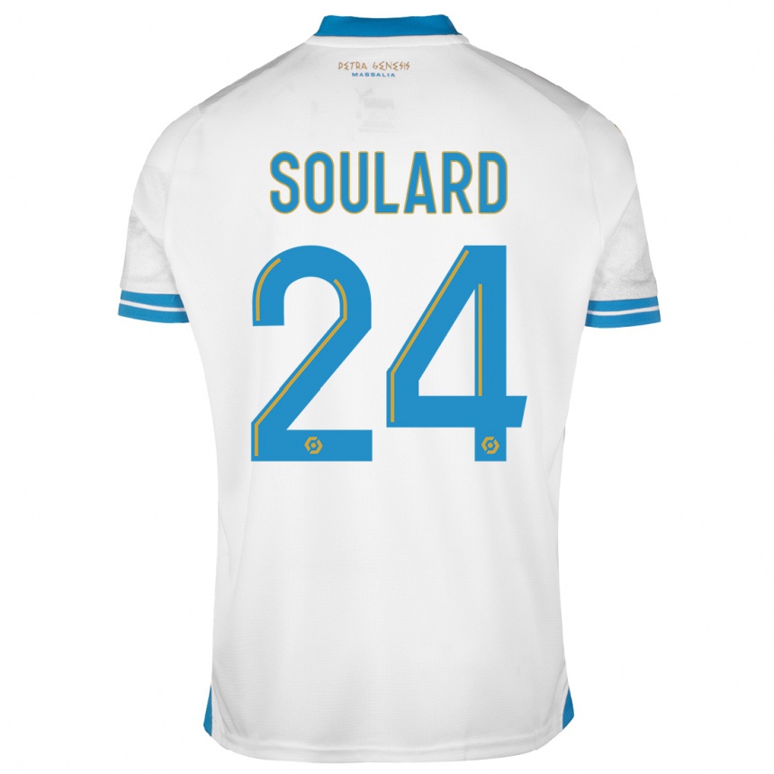 Kids Amandine Soulard #24 White Home Jersey 2023/24 T-Shirt Canada