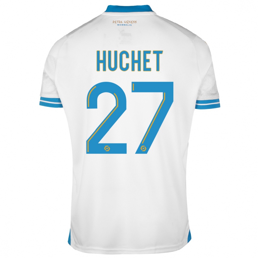 Kids  Sarah Huchet #27 White Home Jersey 2023/24 T-Shirt Canada