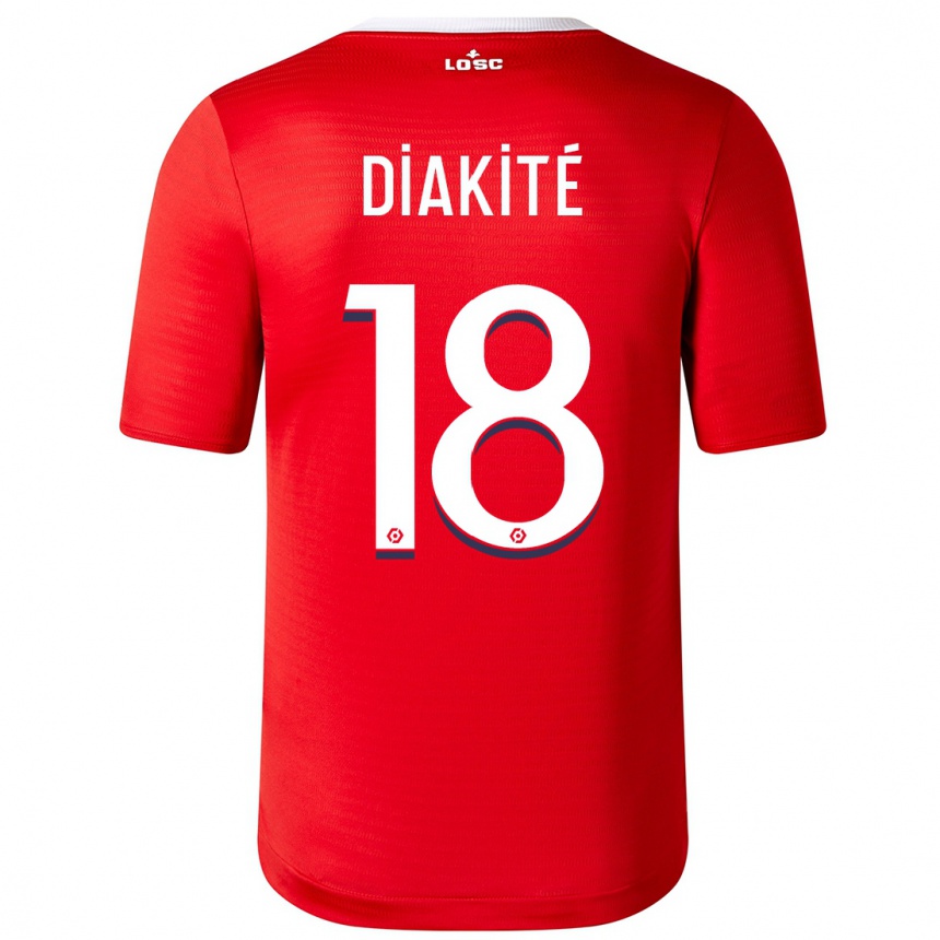 Kids Football Bafodé Diakité #18 Red Home Jersey 2023/24 T-Shirt Canada