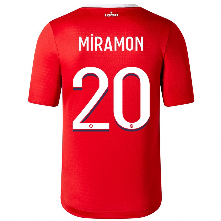 Enfant Football Maillot Ignacio Miramón #20 Rouge Tenues Domicile 2023/24 Canada