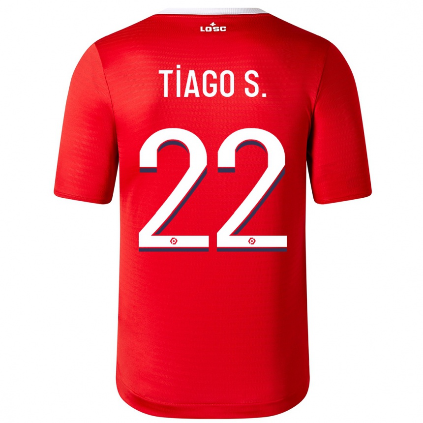 Enfant Football Maillot Tiago Santos #22 Rouge Tenues Domicile 2023/24 Canada