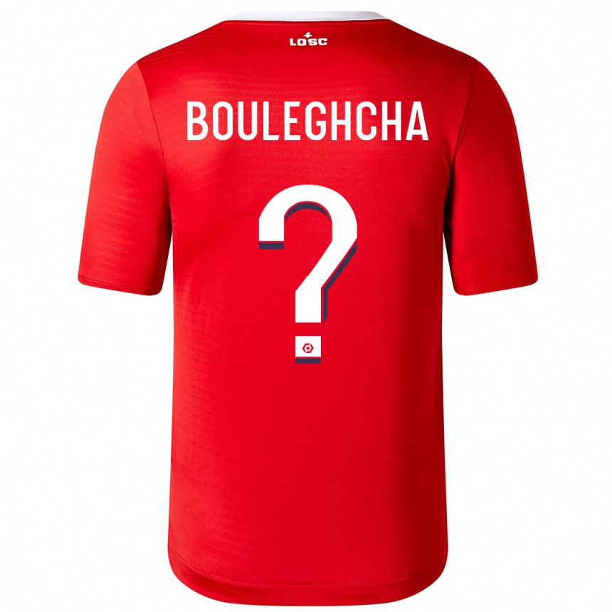 Kids Football Ismail Bouleghcha #0 Red Home Jersey 2023/24 T-Shirt Canada