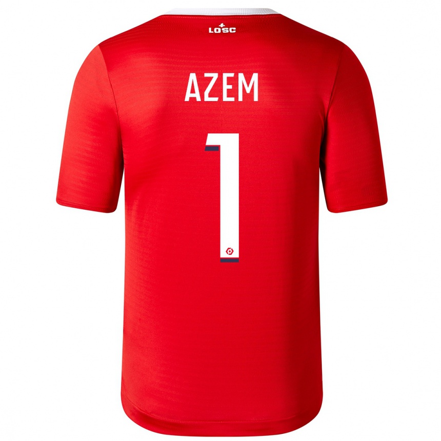 Kids Football Floriane Azem #1 Red Home Jersey 2023/24 T-Shirt Canada